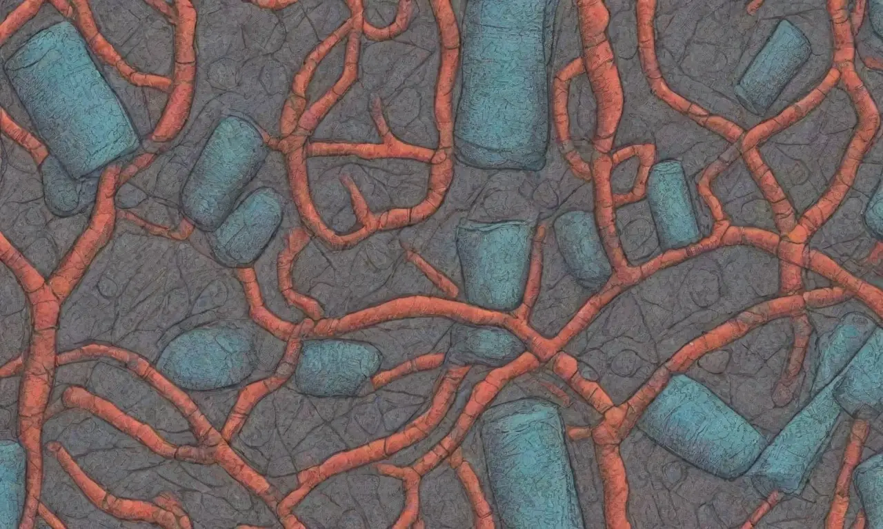 Un diseño digital complejo combina líneas intrincadas, sombras suaves y colores armónicos