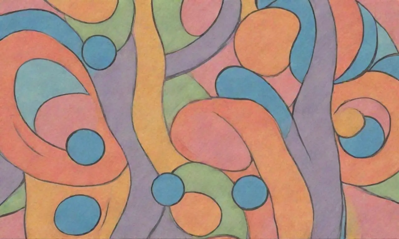 Elementos visuales como líneas, sombras, texturas y colores crean una composición armoniosa y dinámica