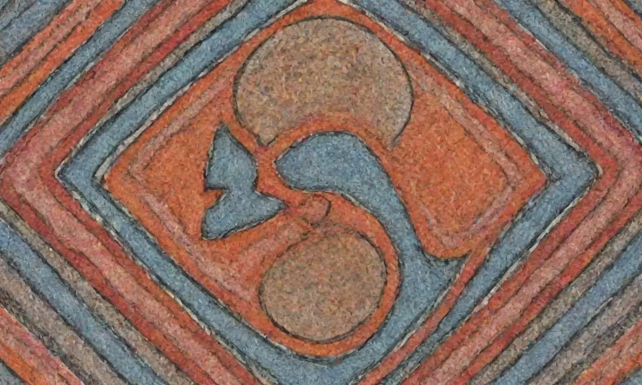 El arte combina contornos, texturas y colores para crear profundidad y movimiento