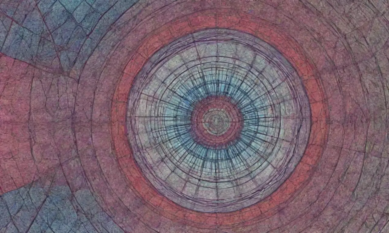 Un diseño complejo combina líneas intrincadas, sombras suaves, patrones texturizados y colores contrastantes para crear profundidad y armonía