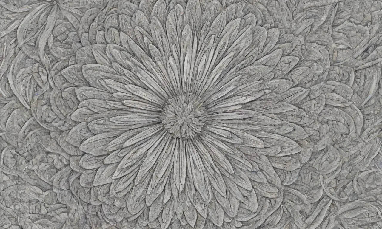 Un diseño armonioso combina líneas intrincadas, sombras suaves y texturas contrastantes para crear profundidad y complejidad
