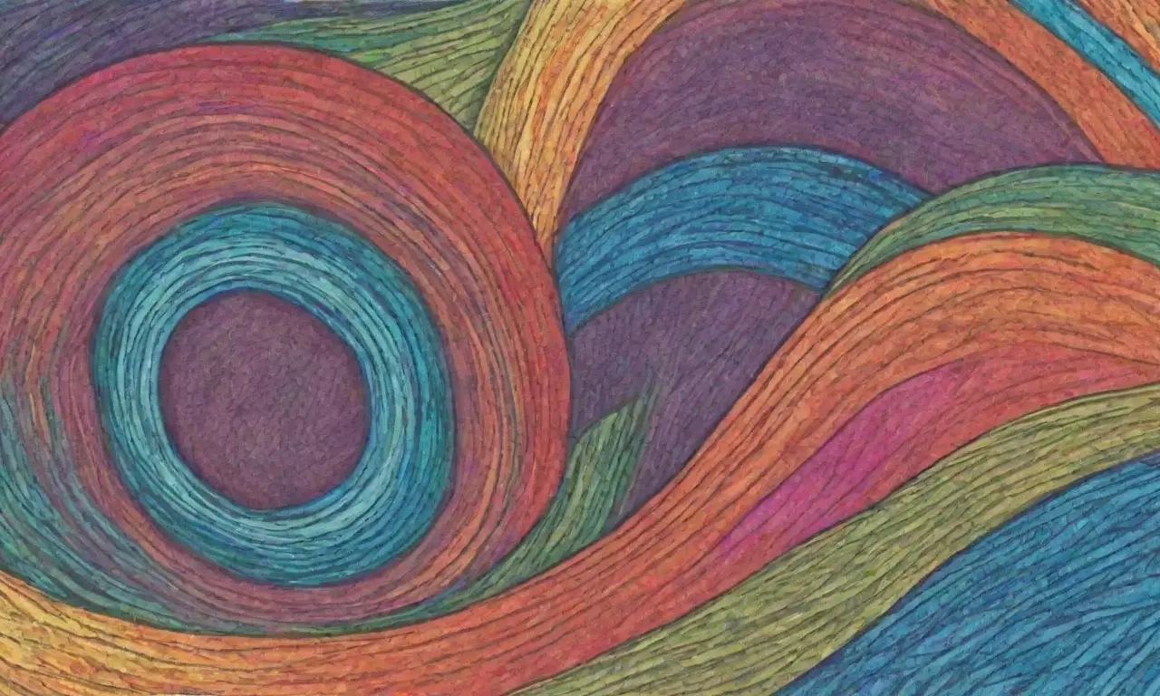 Un diseño vibrante y detallado resalta las funcionalidades de los plugins mediante líneas intrincadas y colores armoniosos