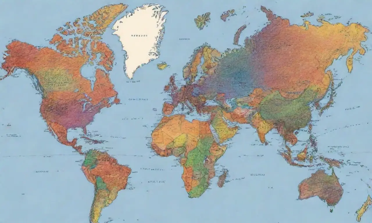 Líneas y colores crean un mapa visualmente atractivo y claro