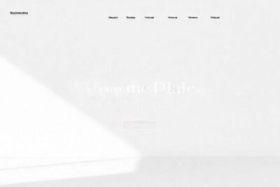 Un sitio web minimalista y elegante