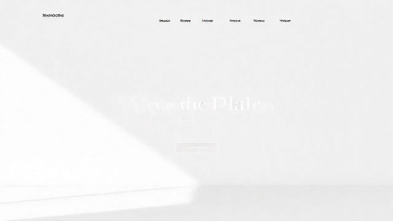 Un sitio web minimalista y elegante