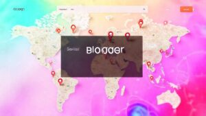 Una interfaz de blog moderna e interactiva