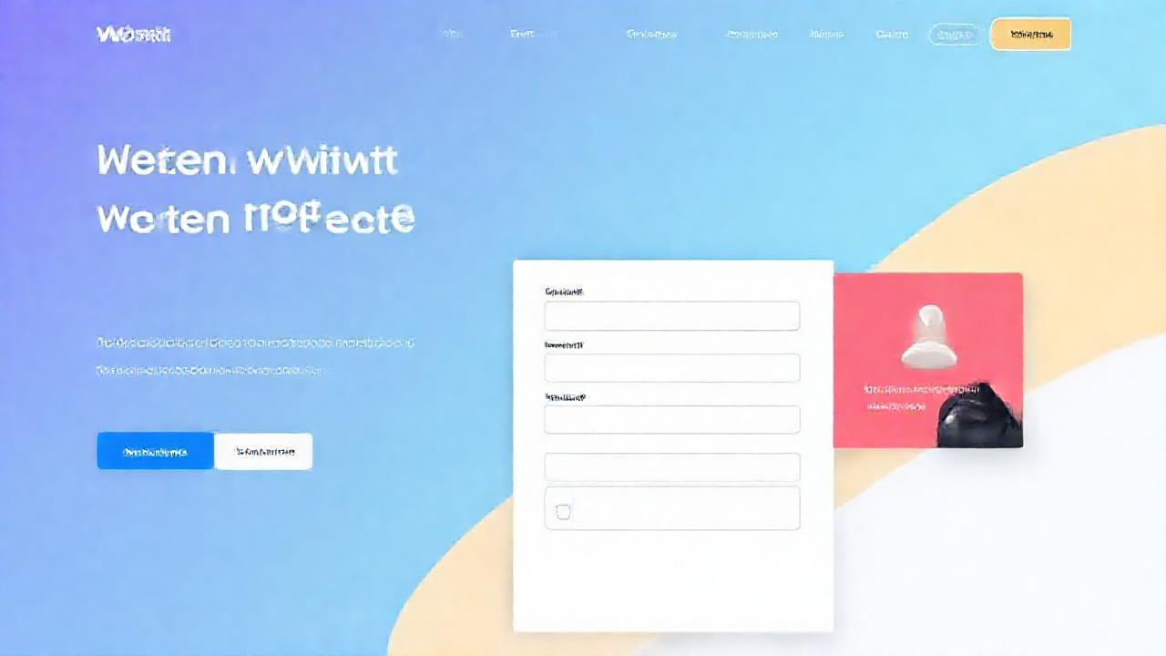 Un formulario Wix moderno es visualmente atractivo