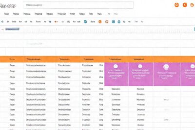 Interfaz de blog con datos visuales