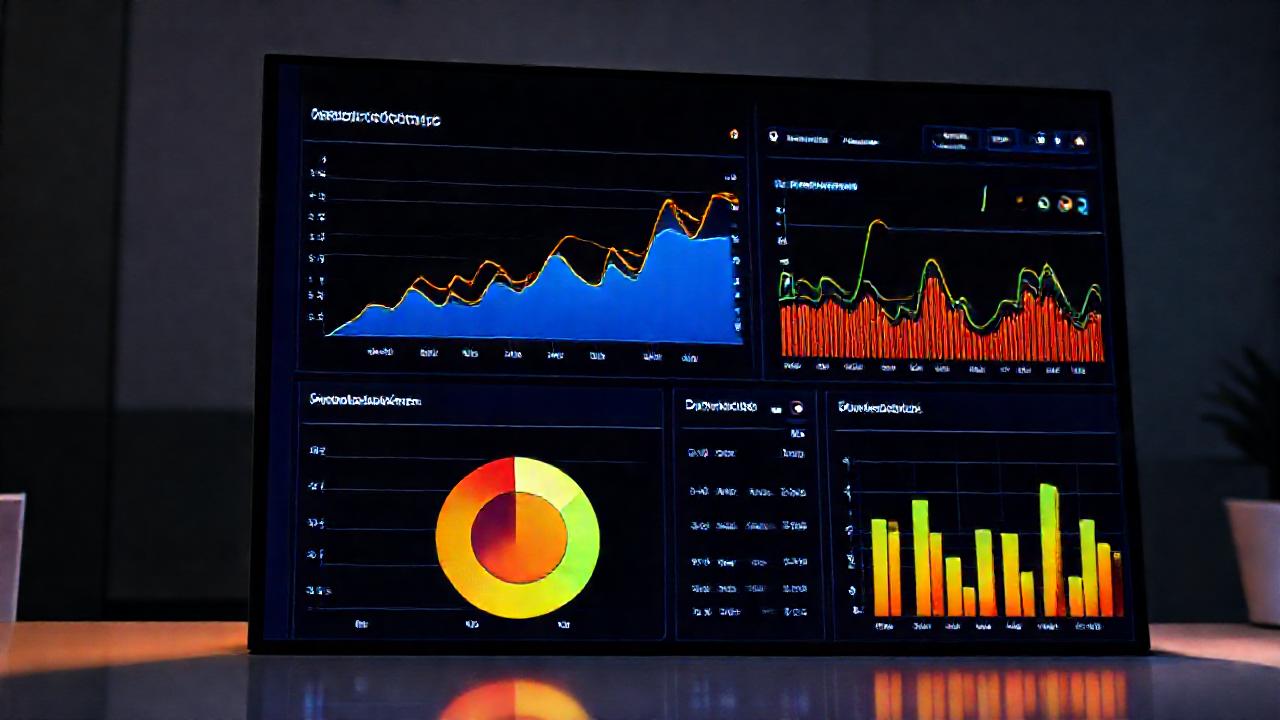 Un panel digital visualiza datos profesionales