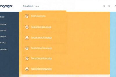 Interfaz de blog: diseño limpio y colorido