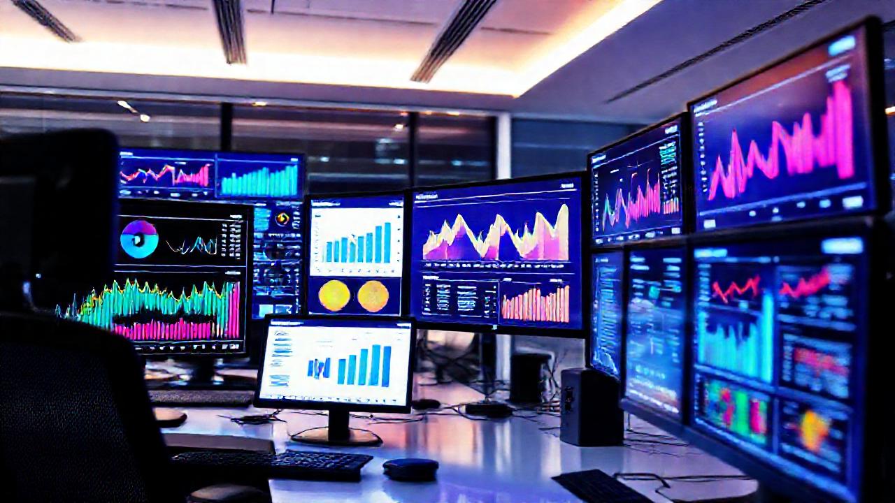 Oficina digital moderna y enfocada
