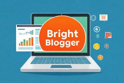 Logotipo brillante: marketing digital profesional e informativo