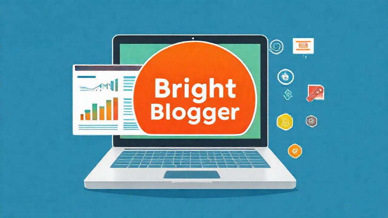 Logotipo brillante: marketing digital profesional e informativo