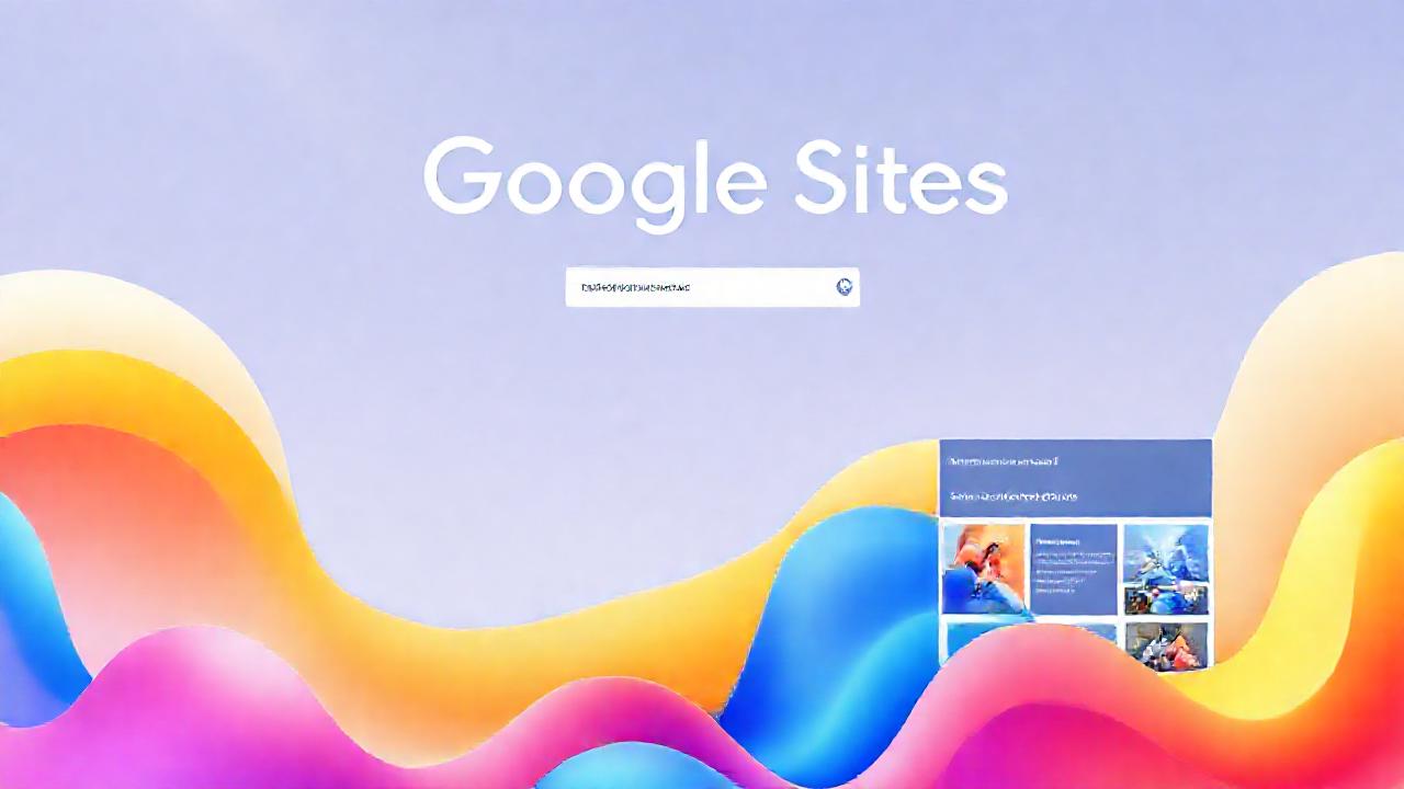 Google Sites ofrece un diseño moderno vibrante