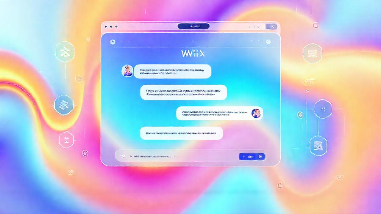 Interfaz de chat futurista y moderna