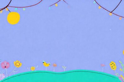 Plantilla de blog colorida y alegre