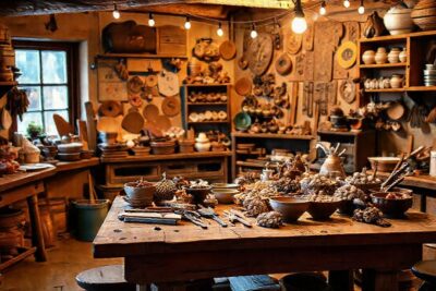 Talleres artesanales ofrecen productos vibrantes y acogedores
