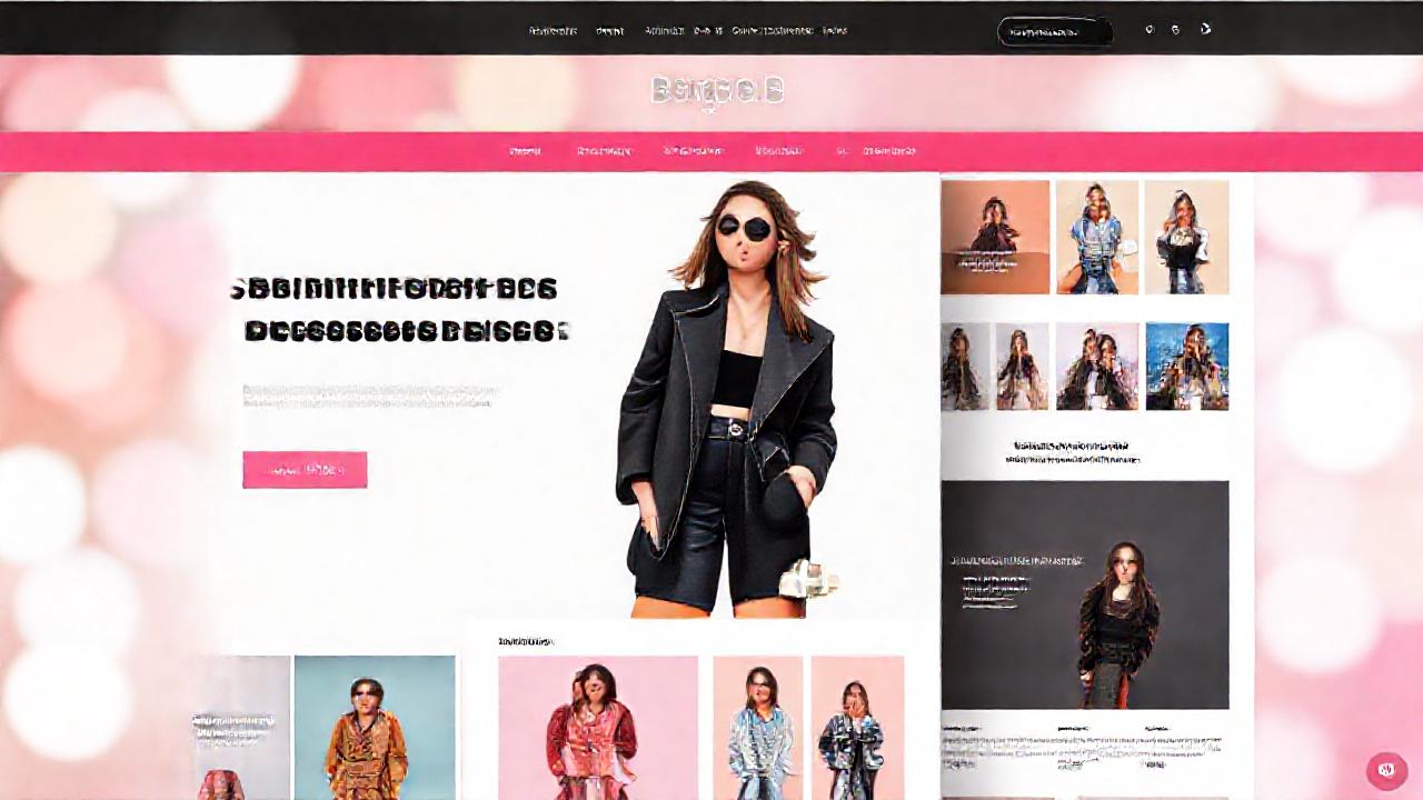 Diseño de moda digitalmente vibrante y moderno