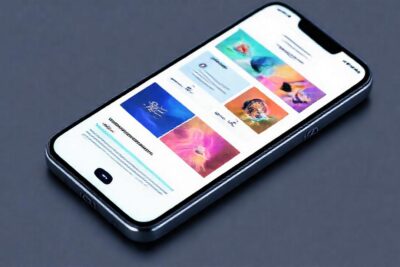 Diseño digital moderno y amigable para móviles