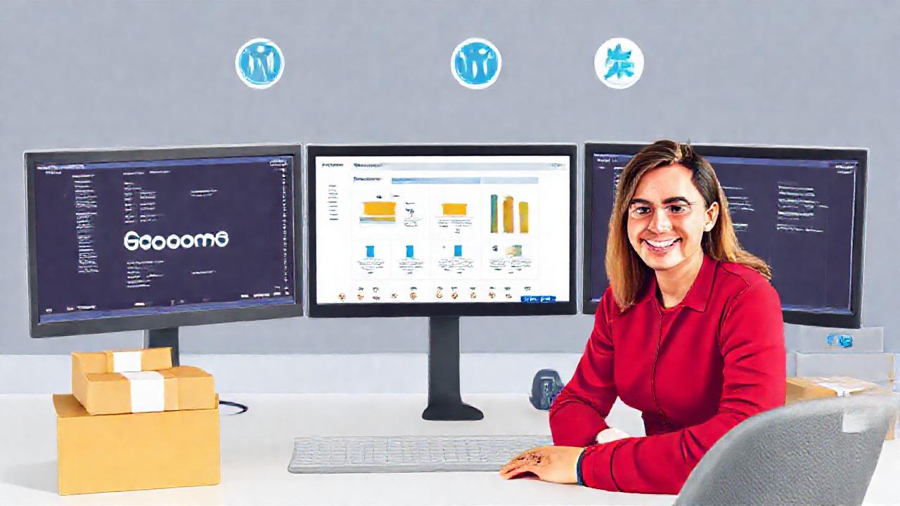 Un panel de comercio electrónico profesionalmente simplificado