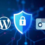 Iconos digitales protegen redes futuristas limpias