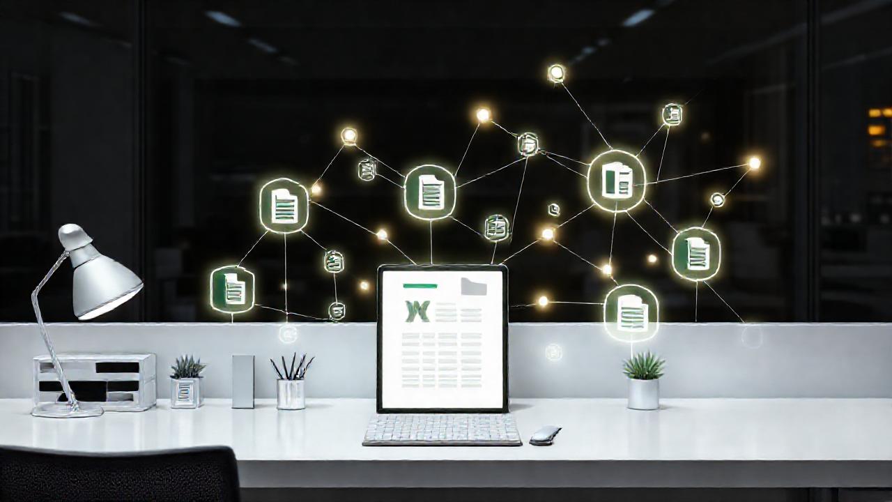 Un escritorio digital profesional conecta datos