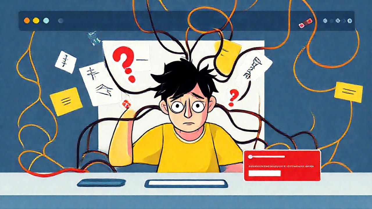 Un sitio web confuso causa frustración