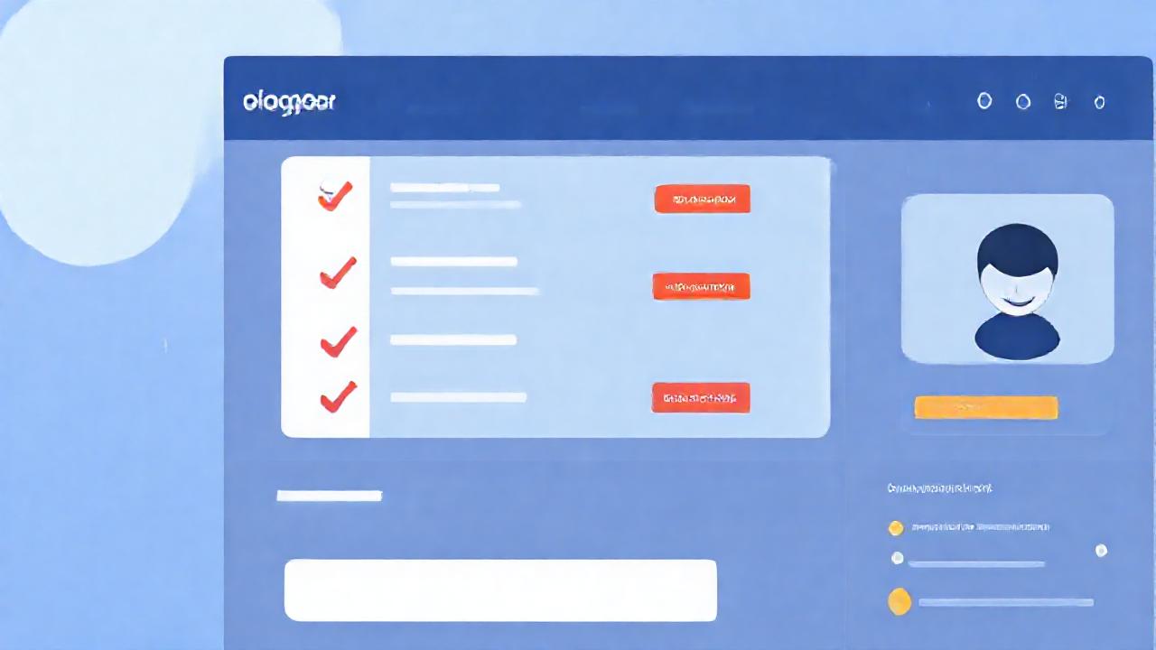 Interfaz de blog profesional y atractiva