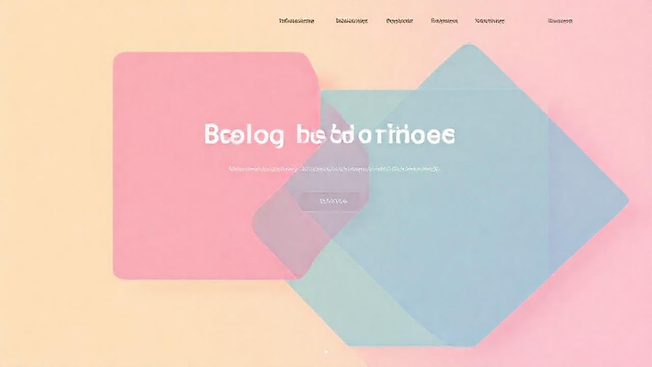 Un blog moderno y colorido
